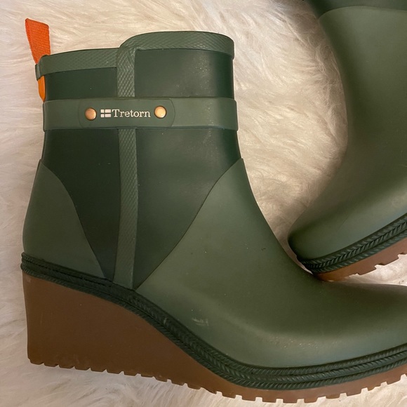 Tretorn Swedish Rain Boots w/ a Wedge Heel - Picture 7 of 10